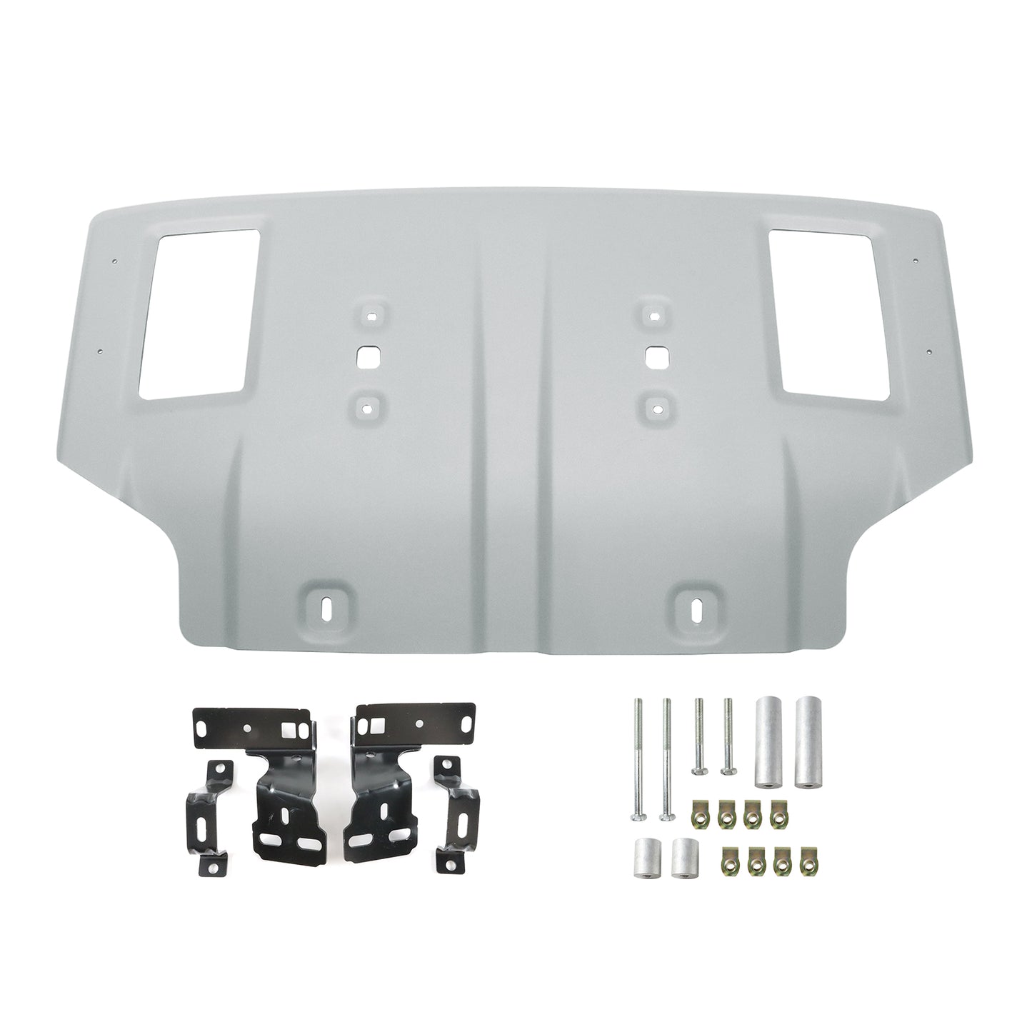 Front Silver Skid Plate For 2007-2013 Toyota Tundra/2008-2016 Toyota Sequoia Equipped With Large Engine