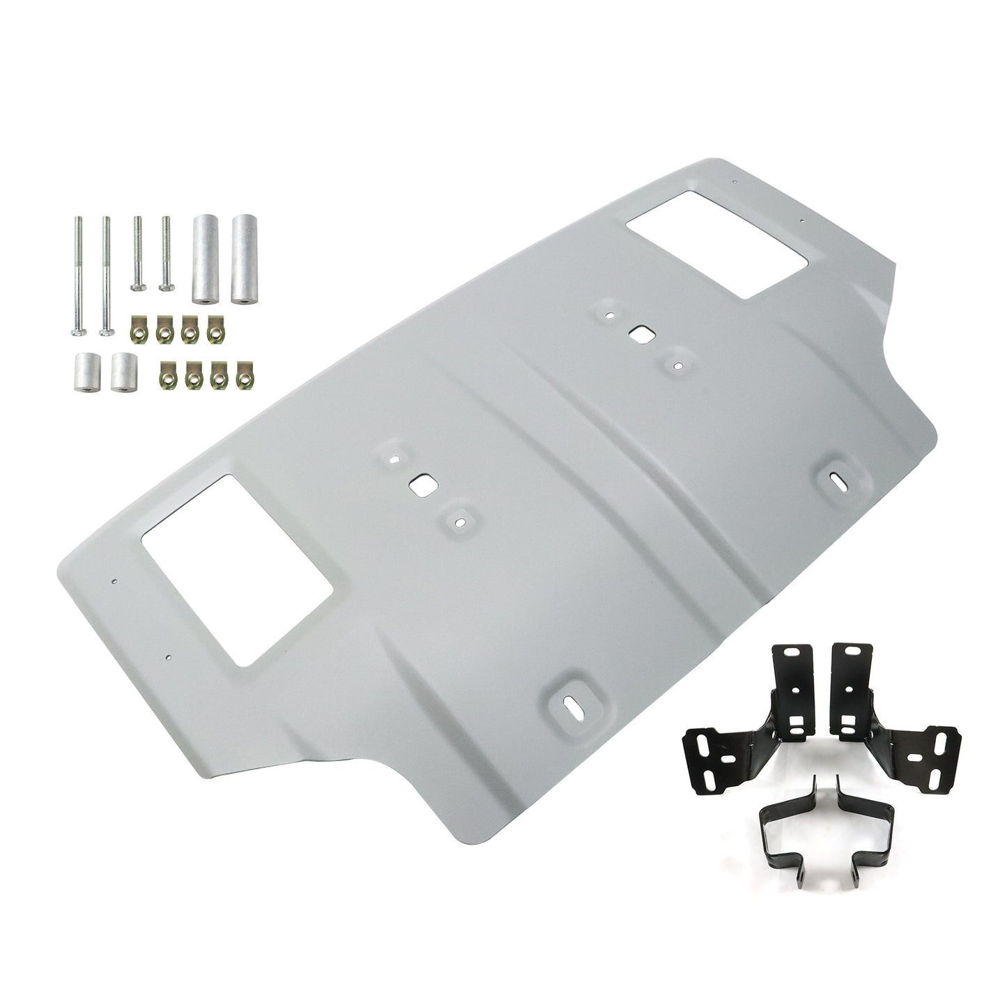 Front Silver Skid Plate For 2007-2013 Toyota Tundra/2008-2016 Toyota Sequoia Equipped With Large Engine